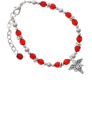 8 DO Grandma Infinity Toggle Chain Bracelet Silvertone Caduceus