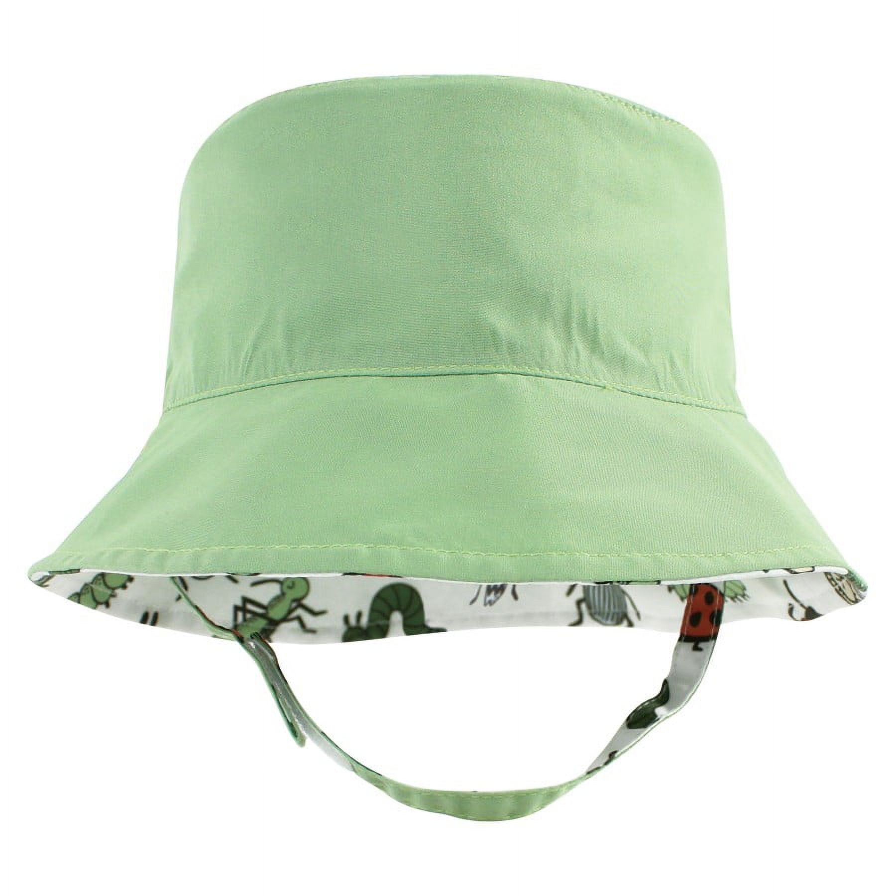 Hudson Baby Infant Boy Sun Protection Hat, Critters Plaid, 0