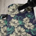 thumbnail image 3 of Ambesonne Vintage Grommet Curtain, Blossoms Dragonflies, 50" x 96", Mint Green and Dark Blue, 3 of 6