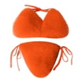 thumbnail image 4 of Beachwear Set for Summer Leisure with Sleek Strapless Solid Design and Versatile Two-Piece Bikini Ensemble, 4 of 4