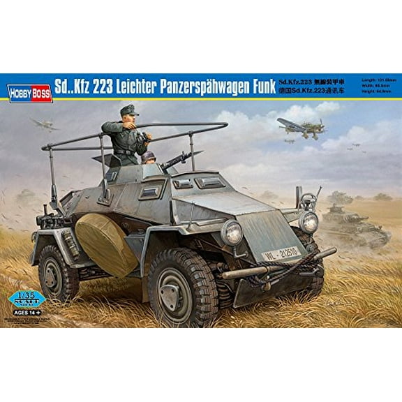 Hobby Boss Sd.Kfz.223 Leichter Panzerspähwagen Funk Vehicle Model Building Kit