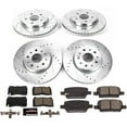 thumbnail image 3 of PowerStop Front and Rear Z23 Evolution Sport Carbon-Fiber Ceramic Brake Pad and Drilled & Slotted Rotor Kit Fits: CADILLAC Select Models K7908, 3 of 10