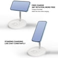 thumbnail image 4 of 15W Wireless Charger Stand, 2 in 1 Magnetic Wireless Charger 360 Degree Rotation  for IOS Smart Watch White, 4 of 7