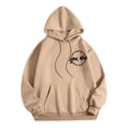 thumbnail image 3 of Women's Casual Long Sleeve Graphic Tee With Pockets Hoodie Sweatshirt Women Pullover Tops, 3 of 4