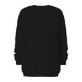 thumbnail image 6 of Patlollav Womens Sweatshirt Long Sleeve Round Neck Loose Solid Tops, 6 of 6