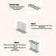 thumbnail image 5 of Zapatero para armario, zapatero Simples de acero galvanizado, zapatero para puerta de casa, zapatero multicapa para ahorrar espacio, zapatero para habitación de alquiler con zapatero Simples., 5 of 6