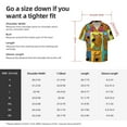 thumbnail image 5 of Lsque Scooby-Doo print Men's Cuban Collar Short Sleeve Shirt Summer Beachwear Casual Button Down Fashionable Vacation Leisure Shirt-XX-Large, 5 of 7