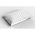 thumbnail image 2 of Ambesonne Japanese Pillow Sham 2 Pack, Polka Dots Yin Yang, 30"x20", White Black, 2 of 3