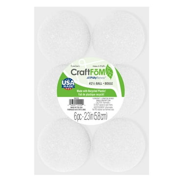FloraCraft CraftFoM Balls, 2-1/2 in, 6/Pkg.