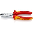 thumbnail image 1 of KNIPEX 74 06 180 Pinzas de corte diagonal tipo extra fuerte aislados con fundas en dos componentes, según norma VDE cromado 180 mm, 1 of 1