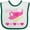 White and Green, variant on Inktastic Valentine Pink Heart Helicopter Boys or Girls Baby Bib