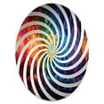 thumbnail image 2 of Designart "Radiant Rainbow of Hindu Chakras" Hinduism Vortex Round Wall Mirror - Spiritual Oval Printed Decorative Mirror - Multiple Color Options, 2 of 5