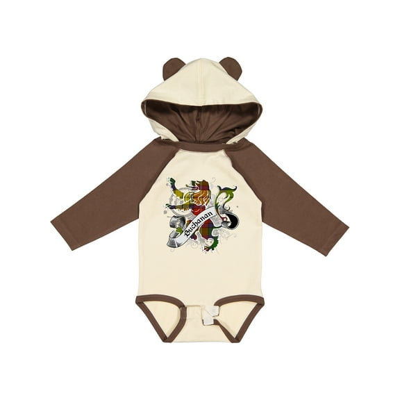 Inktastic Buchanan Tartan Lion Boys or Girls Long Sleeve Baby Bodysuit
