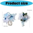 thumbnail image 5 of Artificial Rose Chest Flower Wrist Corsage Accessory Set For Ceremonial Event, 5 of 17