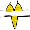 thumbnail image 1 of Aayomet Maillot de Bain Grande Taille pour Femmes, Bikini String (Jaune, m), 1 of 5