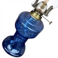 thumbnail image 3 of 2X Lámpara de Aceite Rústica Lámpara de Carbón de Vidrio Vintage Lámparas de Aceite para Uso en Interiores Decoración del Hogar Iluminación Linterna de Aceite Azul, 3 of 5