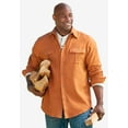 thumbnail image 3 of KingSize Men's Big & Tall Signature Solid Flannel Shirt, 3 of 6