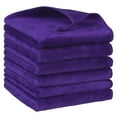 thumbnail image 1 of REGALWOVEN 6 Pack Microfiber Kitchen Towels Absorbent Dish Cloths Purple 6, 1 of 1