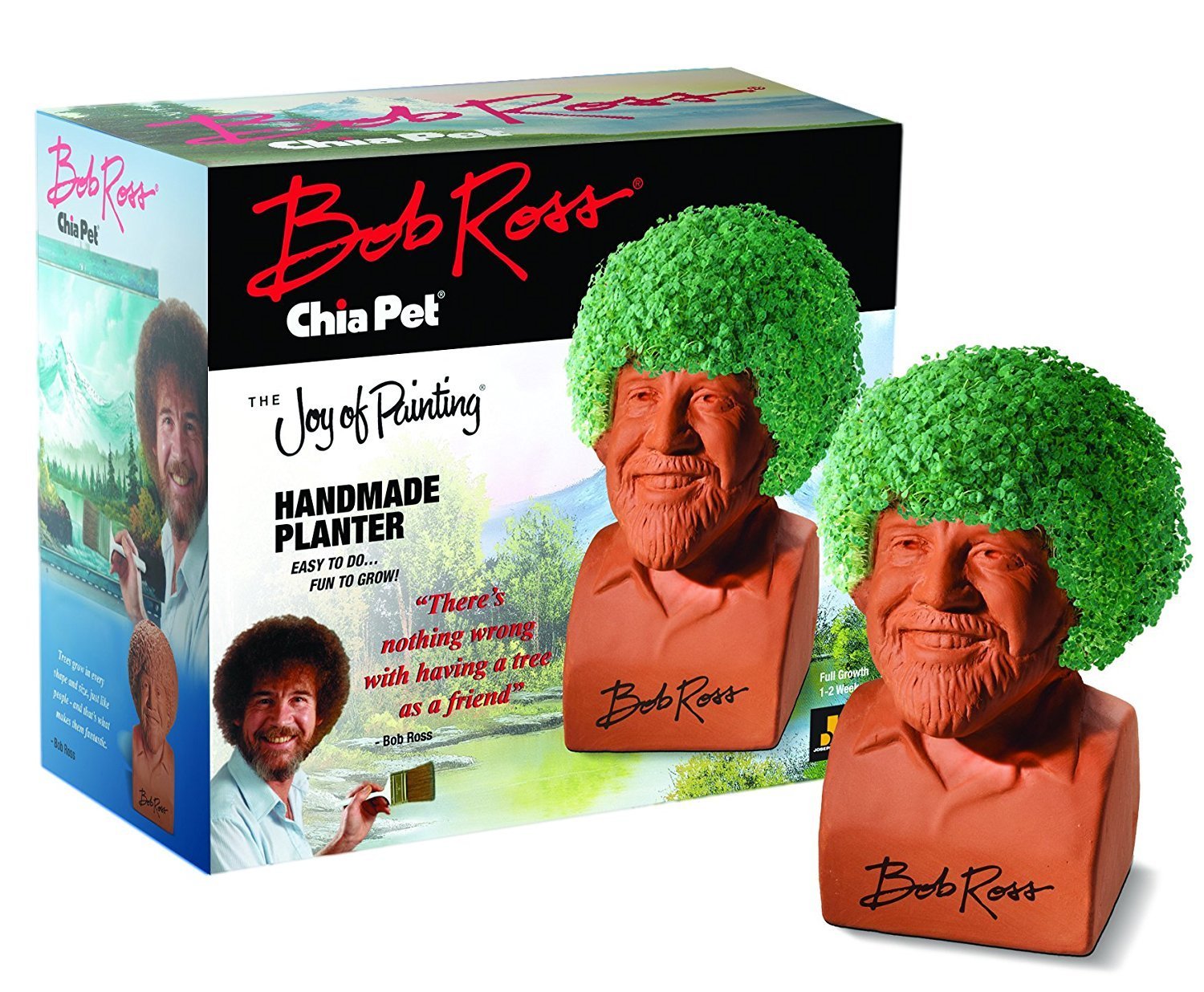 Chia Pet Bob Ross (The Joy of Painting) - Decorative Pot Easy to Do Fun to Grow Chia Seeds Novelty Gift - image 3 of 5