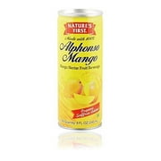 Nature's First Alphonso Mango Juice/ Nectar 240 ml (Pack of 6) with Organic Saffron