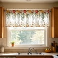 thumbnail image 3 of 2D Printed Kitchen Curtains, 24" Short Washable Window Valances, Decorative Half Curtain Panels for Sink, Bathroom & Cafe Styling, Light Filtering Privacy Drapes​, A, 3 of 5