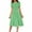 Army Green, variant on WTOBBY Women's Polka Dot Printed Belted Waist Short Sleeve Round Neck Casual Elegant Spring Dress,Army Green M