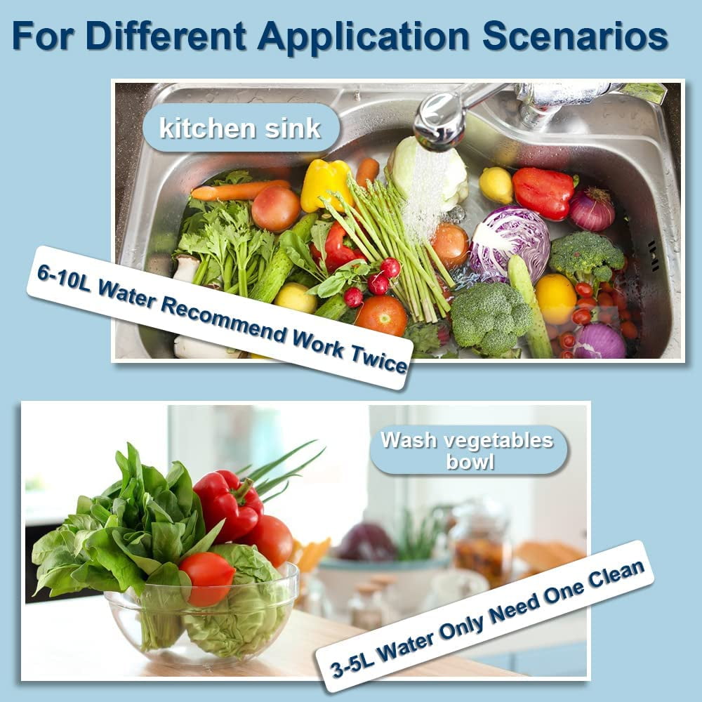 SUTENG Fruit and Vegetable Washing Machine,Kitchen Gadget Portable Fruit Cleaner Device in Water-Fruit and Vegetable Cleaner for Cleaning Fruit, Vegetable, Tableware (Green)