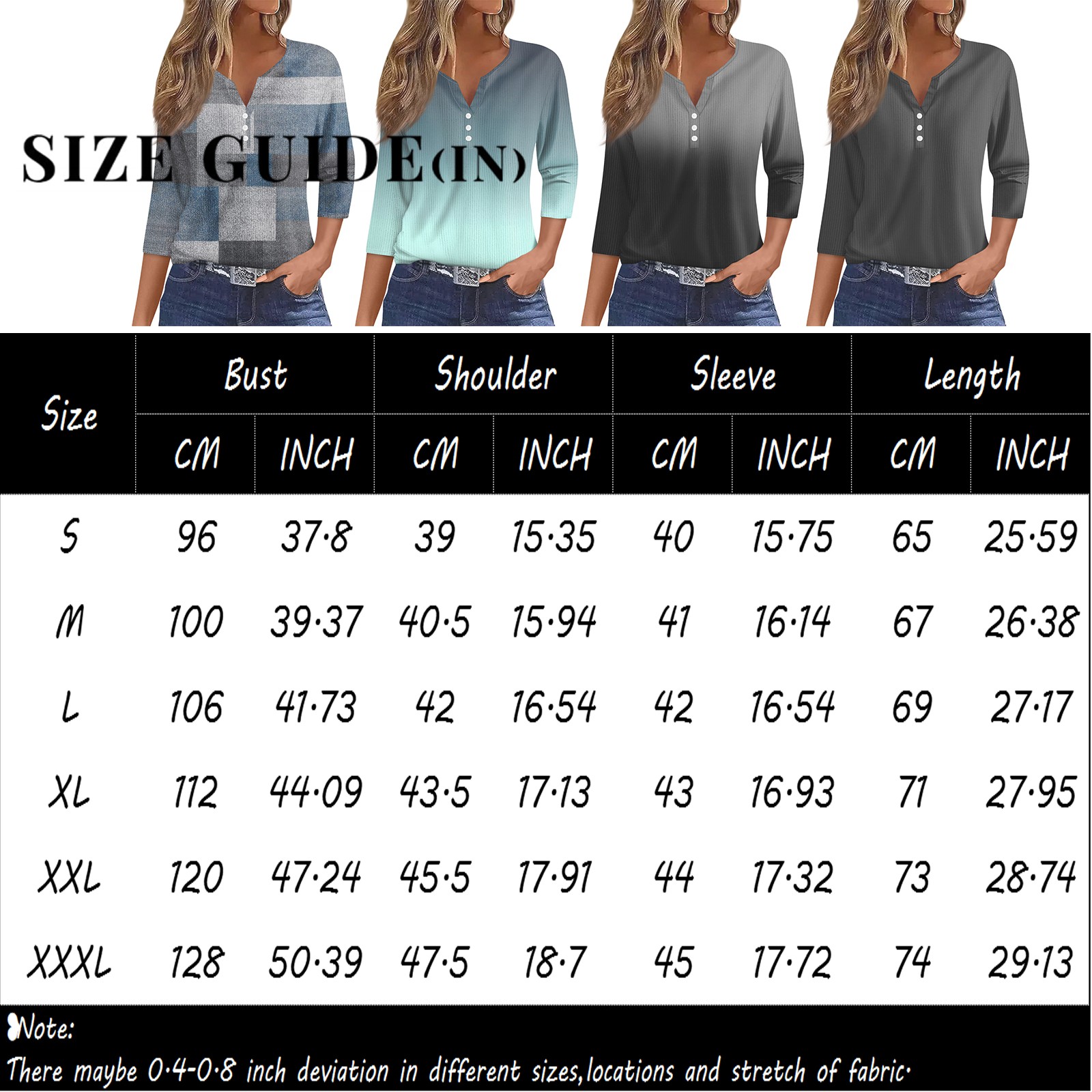 Christmas Shirts for Women 2024 Popular 3/4 Sleeve Pub Top for Women