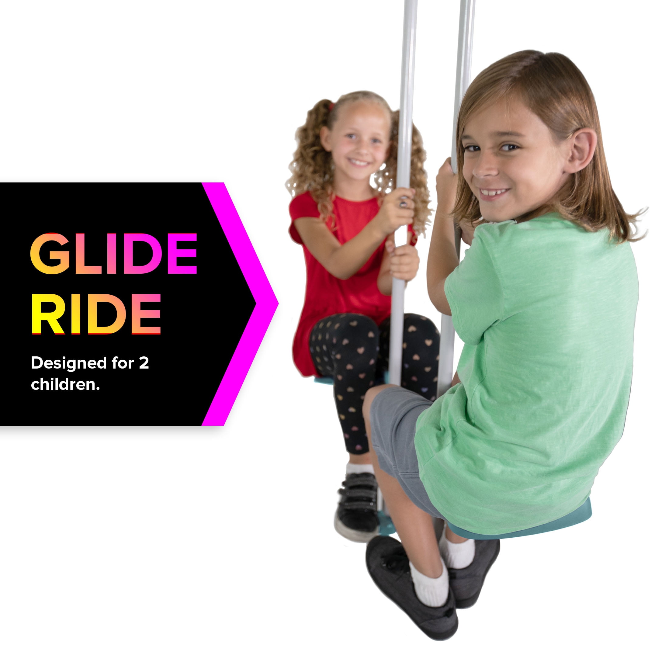 super 8 fun metal swing set