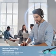 thumbnail image 2 of MUSICOZY Bluetooth Headset with Microphone, Wireless Headphones with Noise Cancelling Mic, 26hrs talktime, On Ear Headphones with Mic Mute for Mac/Laptop/Zoom/Teams/Call Center/Office/Home Rose Gold, 2 of 9