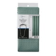 thumbnail image 6 of Mainstays Dobby Dot 13 Piece Shower Curtain and Hook Set, 72 x 72, Green, 6 of 6