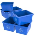 thumbnail image 1 of Bac de Recyclage 4 gal, Bleu - Lot de 6, 1 of 1