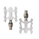 thumbnail image 2 of Eigraketly Pedales de bicicleta Accesorios para bicicletas profesionales Liberación rápida Plegable Aleación de aluminio Ciclismo Pedal Reemplazo Negro Ciclismo Plata Eigraketly OD024280-03, 2 of 6