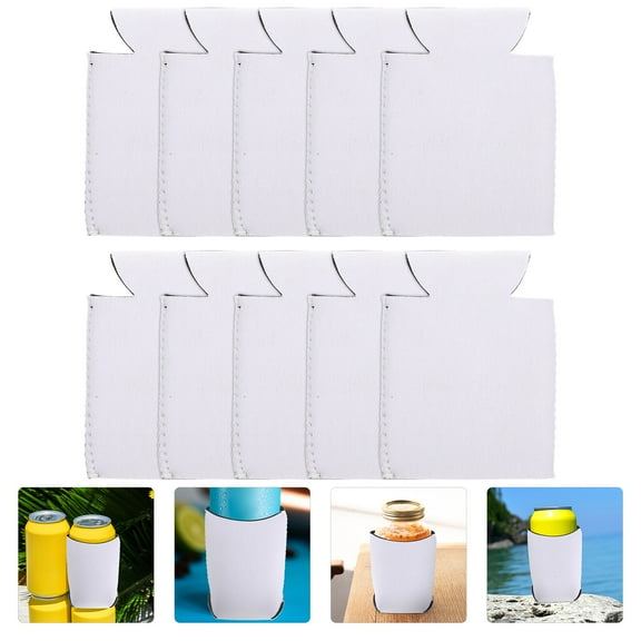 10Pcs Ice Soda Can Sleeves Beer Bottle Covers Beverage Can Protective Covers for Cans