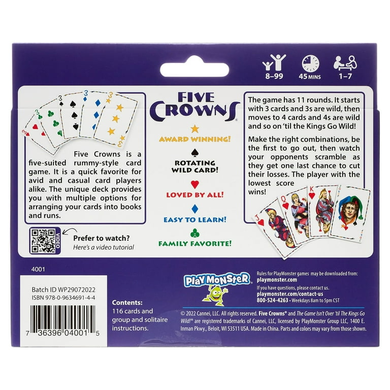 Five Crowns Accessibility Kit – 64 Ounce Games