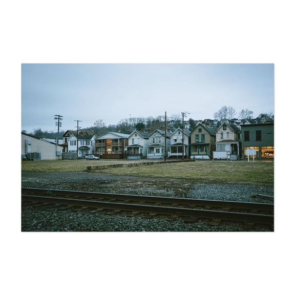 Rail, Charleroi 01 - Charleroi Pennsylvania Photography Unframed Wall Art Print 5 x 7 inches