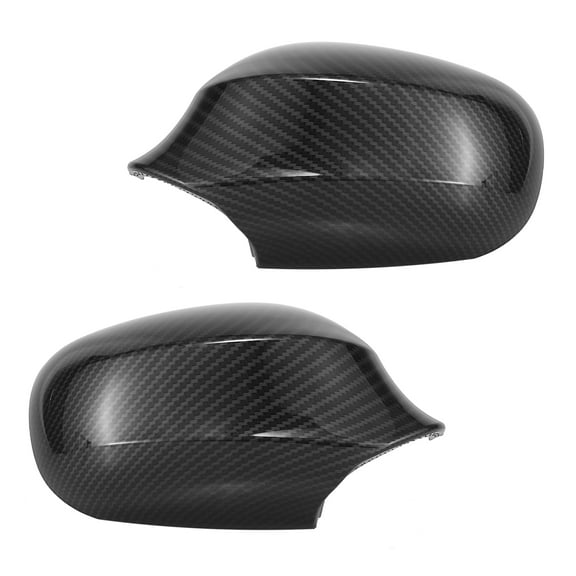 1 Pair Car Exterior Rear View Mirror Housing Door Wing Mirror Cover Cap Carbon Fiber Pattern for BMW 323i 328i 335d 335i