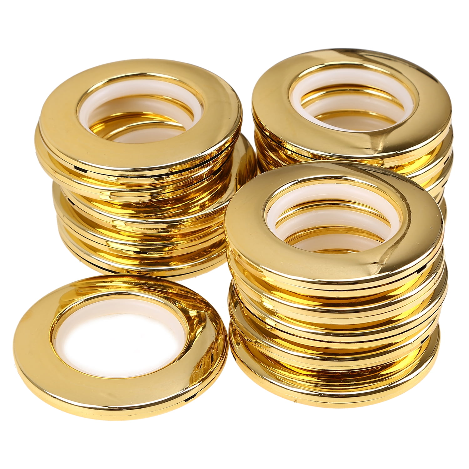 LANDGOO Round Curtain Grommets, 19/16 Inch, Gold, (16Pack) Walmart