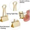 thumbnail image 4 of 98 Pcs Clips for Office School Supplies Gold Binder Clips, Micro Size Office for Home School and Business,Binder Clip Paper Clamps, Assorted Sizes (Mini, Small, Medium, Large), 4 of 7