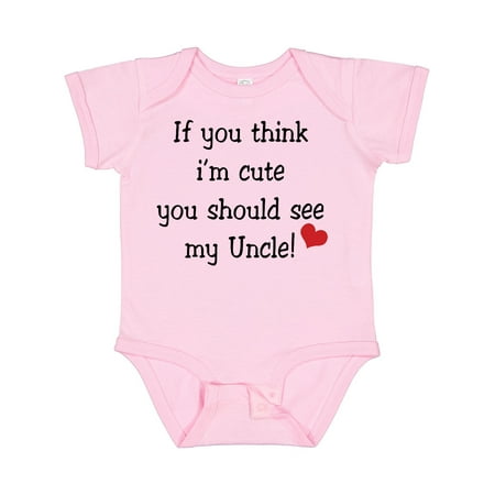 

Inktastic Cute Uncle Gift Baby Boy or Baby Girl Bodysuit