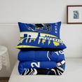 thumbnail image 5 of Erosebridal Soccer Helmet Comforter Sets Full Size, Navy Yellow Comforters & Duvets, Teenage Adult, Breathable 3pcs, 5 of 8