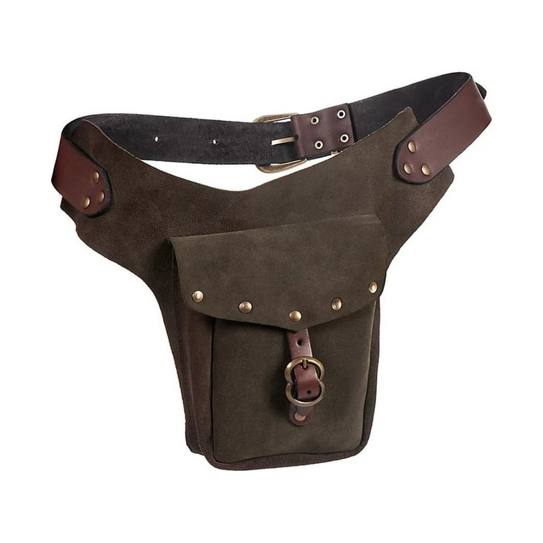 Vintage Waistpack Mens Waist Bag Bag Leather Small Water Pack for