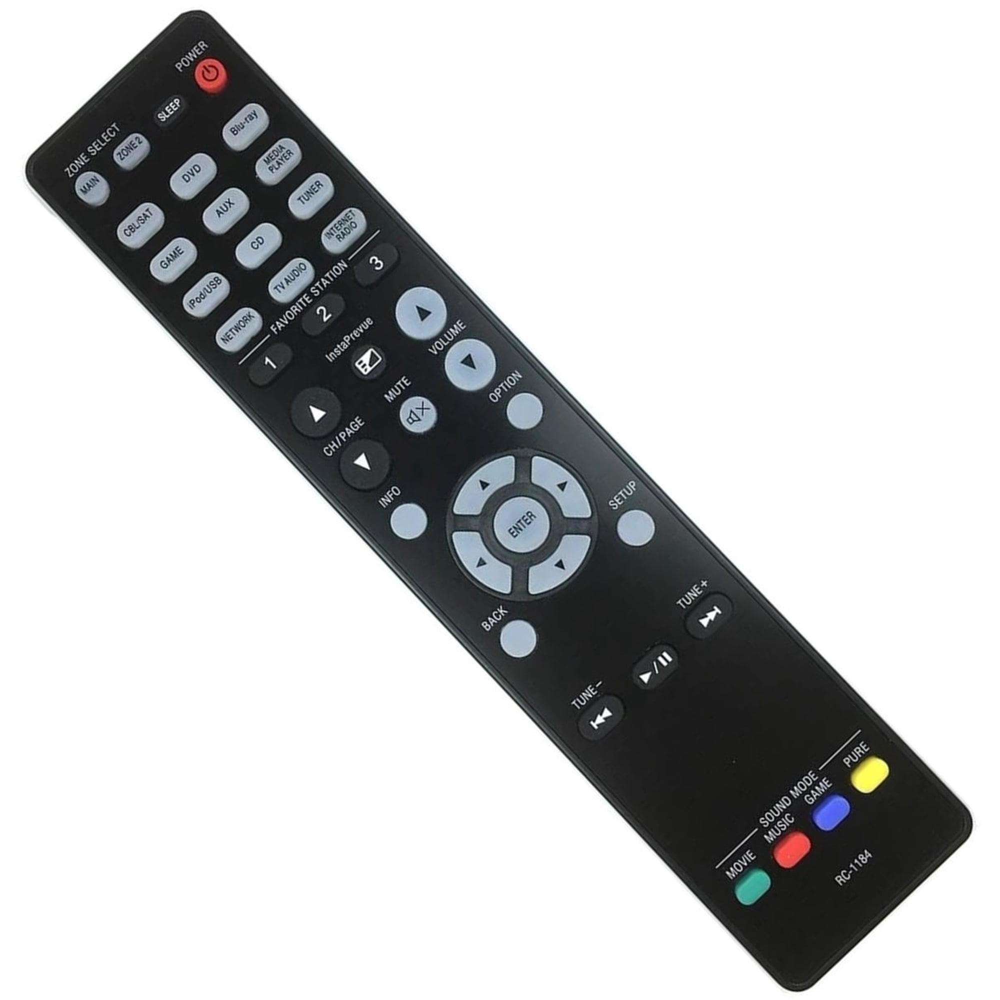 RC-1184 Replacement Remote Control Commander fit for Denon AV Receiver AVR-2313 AVR-S800CI AVR-1713 AVR-S700W