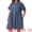 Gray Blue, variant on DARING DIVA Stylish Plus Size Denim Babydoll Pockets Dress 4X Black