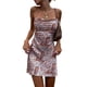 thumbnail image 1 of Vestido rojo con tirantes y espalda descubierta con estampado de paisley para mujer, vestido largo para ir al trabajo con temperamento de primavera y verano, 1 of 8