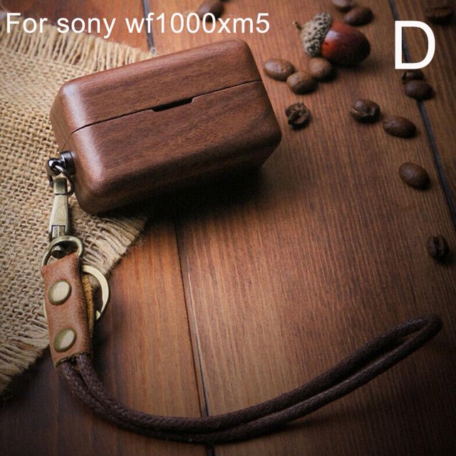 Wooden Earphones Case For WF-1000XM4 Charging Case New U4 Cover Wood Q2Z7