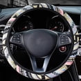 thumbnail image 5 of Universal Stylish Folk Steering Wheel Cover 38cm Colorful Auto Accessories( Color : Red And Yellow Grid ), 5 of 5