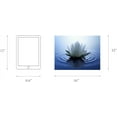 thumbnail image 5 of White Lotus Wall Art Canvas Pictures Print Spiritual Meditation Artwork Poster for Yoga Room Bathroom Zen Spa Photo Decor Framed Ready to Hang (12x 16inch), 5 of 6