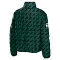 thumbnail image 3 of Women's WEAR by Erin Andrews Green Green Bay Packers Puffer Full-Zip Cropped Jacket, 3 of 3