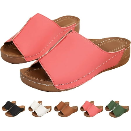 

Damping Sole Upgradation Stretch Lightweight Sandals Women Flat Sandals Orthopedic Arch Support Walking Summer Sandals